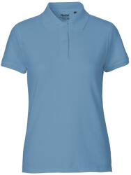 Neutral Női galléros póló Classic organikus Fairtrade biopamutból - Dusty indigo | XS (NE-O22980-1000303752)