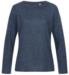 Stedman Hosszú ujjú női szvetter - Sötétkék melírozott | M (ST9180-1000275151)