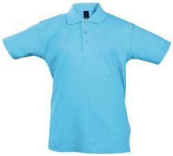 SOL'S Gyerek galléros póló Summer - Atoll kék | 4 éves (96/104) (SOLS-11344-1000120468)