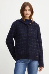 Twinset gyapjú kardigán sötétkék, 242TT3580 - sötétkék L
