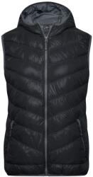 Daiber Vestă ușoară din puf de damă JN1061 - Neagră / gri | 2XL (JN1061-1701325)