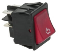 Piros Bipoláris Kapcsoló 16a 250v - gastrobolt - 6 990 Ft