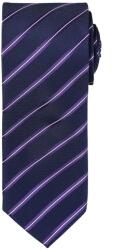 Premier Workwear Cravată cu dungi Sports Stripe - Albastru închis / violet (PR784-1000213245)