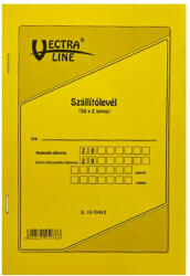 VECTRALINE Nyomtatvány szállítólevél VECTRALINE A/5 álló 50x2 lapos (B10-70/A/2) - papir-bolt