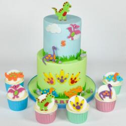 FMM Sugarcraft Marcipán és fondant vágókészlet - Dinoszauruszok 2 db
