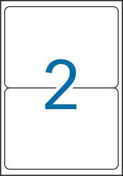 APLI Etikett, 199, 6×143, 5 mm, poliészter, időjárásálló, kerekített sarkú, APLI, fehér, 40 etikett/csomag (16682)