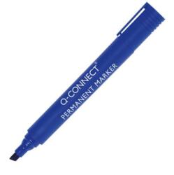 Q-CONNECT permanens marker, ferde hegyű, kék