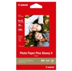 Canon Photo Paper Plus Glossy, PP-201 4x6, fotópapír, fényes, 2311B003, fehér, 10x15cm, 4x6", 265 g/m2, 50 db, tintasugaras