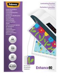 Fellowes Filex A4 80 mikronos lamináló fóliák. 228x303 mm