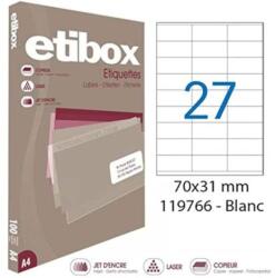 etibox Univerzális címkék 70x31mm Etibox A4 100 lap