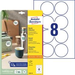 Avery Zweckform Univerzális kerek címkék 69 mm, Avery A4, 10 lap