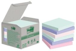Post-it Super Sticky NATURE öntapadós jegyzettömb, pasztellszínek, 76x76 mm, 6 db 100 lapos