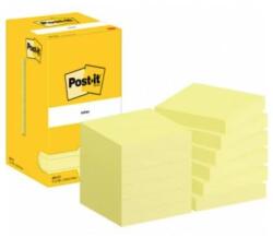 Post-it jegyzettömb 76x76 sárga 12x100 lap