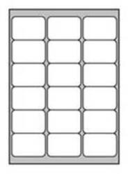 Agipa Lézercímkék 63, 5x46, 6 mm Agipa A4 100 lap
