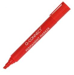 Q-CONNECT permanens marker, ferde hegyű, piros