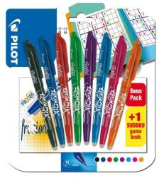 Pilot Roller gél/gumi PILOT Frixion Ball 0, 7 mm színkeverék 8 db + sudoku
