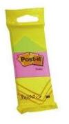 Post-it Öntapadós Post-it jegyzettömbök, 51 x 38 mm, zöld, rózsaszín, sárga, 3 db 100 lapos tömb