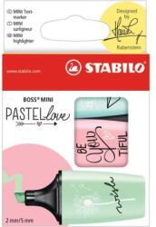 STABILO Kiemelő készlet STABILO BOSS mini pasztell 3 db-os készlet