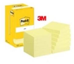 Post-it Super Sticky jegyzettömb, 76x76 mm, sárga, 12x90l