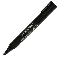 Q-CONNECT permanens marker, ferde hegyű, fekete