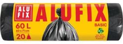 Alufix Szemeteszsákok 60 l /20 db, Economy, 13 mik. , 59 x 72 cm, fekete, HDPE