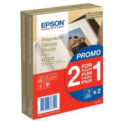 Epson Premium Glossy Photo Paper, C13S042167, fotópapír, promóciós 1+1 ingyenes fényes típus, fehér, 10x15cm, 4x6", 255 g/m2, 2x