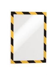 Durable Öntapadós Duraframe Security A4, sárga-fekete, 2 db-os csomag
