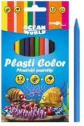 Junior Műanyag zsírkréta Plasti Color Ocean World - 12 db-os készlet