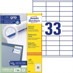 Avery Zweckform Univerzális címkék 70x25, 4 mm Avery A4 100 lap