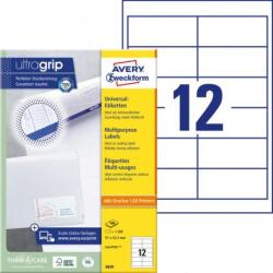 Avery Zweckform Univerzális címkék 97x42, 3 mm Avery A4 100 lap