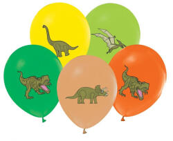 Godan Dinoszaurusz léggömb, lufi 5 db-os 12 inch (30 cm) MLG176636 (MLG176636)