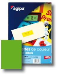 APLI Színes címkék 210x297 mm APLI A4 100 lap fluo zöld