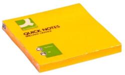 Q-CONNECT neon öntapadós jegyzettömb 76x76mm narancssárga