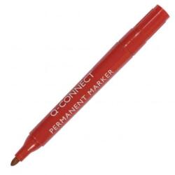 Q-CONNECT permanens marker, kerek hegyű, piros