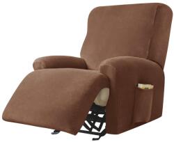 Forcheer RelaxFotel-Huzat (bársonyos, 1 üléses, barna)