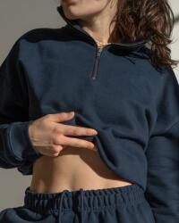 Vilgain Cotton Half Zip Sweatshirt - M Navy