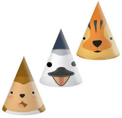 Procos Állatos Zoo parti kalap, csákó 6 db-os FSC (PNN96603)