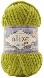 alize velluto plüss, zsenília fonal 011 - Pisztácia zöld