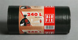 Alufix Szemeteszsák, 240 l, 10 db, 100x125 cm, 40 , ALUFIX, fekete (7047) - iroszer24