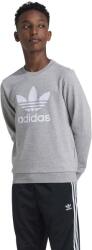 Adidas gyerek felső TREFOIL CREW szürke, nyomott mintás, IY7436 - szürke 164