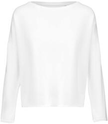 Kariban Női laza szabású környakas pulóver, Kariban KA471, Off White-S/M (ka471owh-s-m)