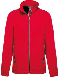 Kariban Férfi két rétegű softshell dzseki, Kariban KA424, Red-4XL (ka424re-4xl)