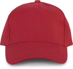 K-UP KP133 fémcsatos 5 paneles pamut baseball sapka K-UP, Red-U (kp133re-u)