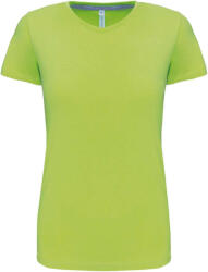Kariban Női rövid ujjú környakas pamut póló, Kariban KA380, Lime-XL (ka380li-xl)