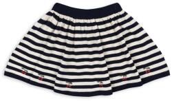 Konges Sløjd gyerek pamut szoknya VENTON KNIT SKIRT GOTS sötétkék, mini, harang alakú, KS101724 - sötétkék 134-140