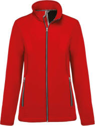 Kariban Női két rétegű softshell dzseki, Kariban KA425, Red-S (ka425re-s)