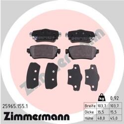 ZIMMERMANN set placute frana, frana disc ZIMMERMANN 25965.155. 1 (25965.155.1)