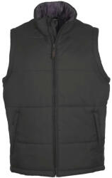 SOL'S Uniszex WARM steppelt mellény poliészter béléssel, SOL'S SO44002, Charcoal Grey-XL (so44002chg-xl)