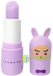 INUWET Balsam de Buze pentru Copii cu Parfum de Bezea, Bunny Delice - Mauve 3.5g