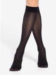 Gatta Sosete negre lungi cu model geometric Gatta Trendy WZ01 40 den